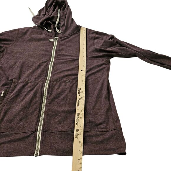 Vuori Halo Performance Hoodie 2.0 Womens Small Purple Full Zip Pocket Stretch - Picture 9 of 10